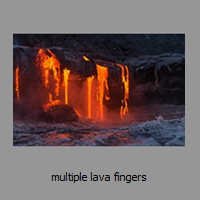 multiple lava fingers